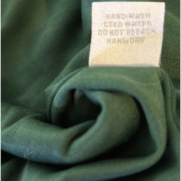 Charlotte Russe Emerald Sequin Dress Jr SzM Deep V Long Sleeve Mini Exposed Zip - Picture 14 of 14